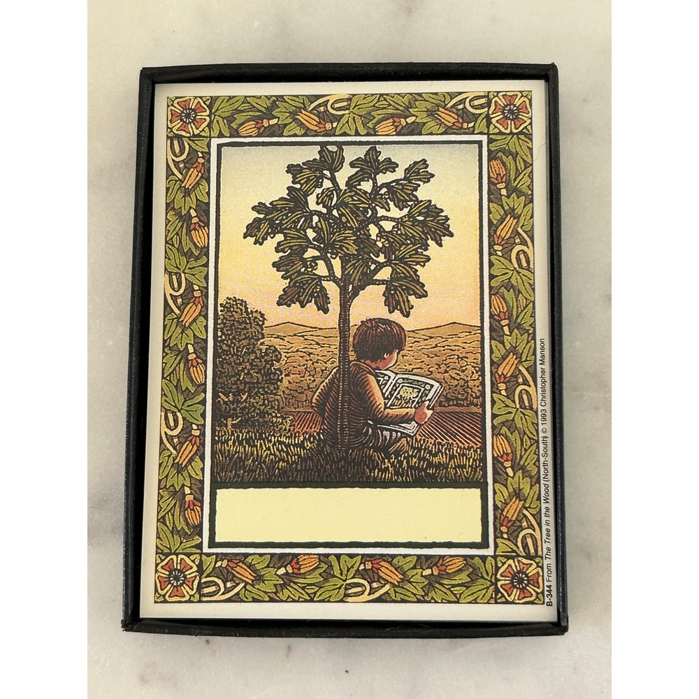Antioch Bookplates Christopher Manson The Tree in the Wood 1993 Vintage Labels